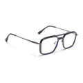 Voyage Grey & Black Wayfarer Eyeglasses for Men & Women (5012FMG6851-C1)
