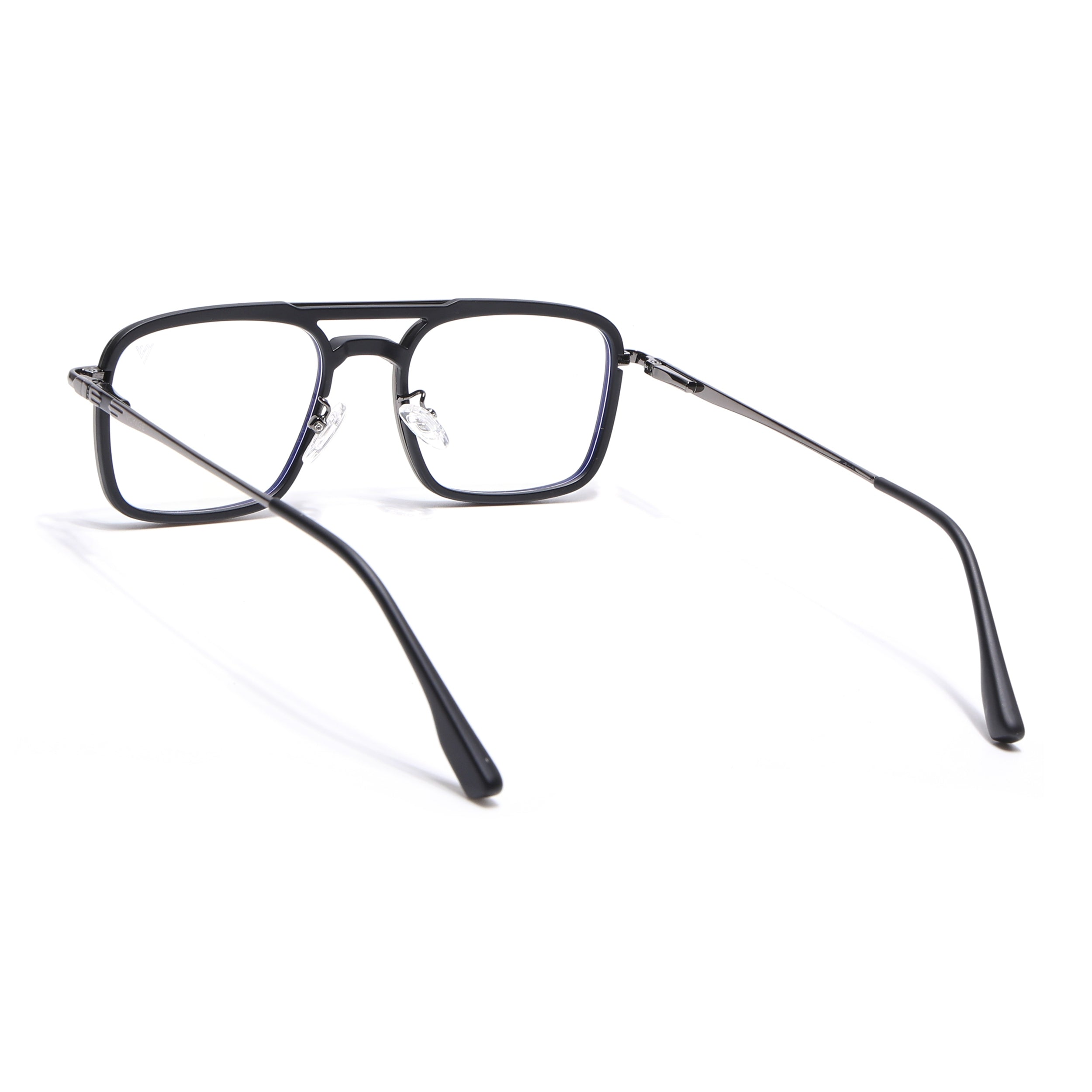 Voyage Grey & Black Wayfarer Eyeglasses for Men & Women (5012FMG6851-C1)