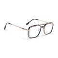 Voyage Golden & Black Wayfarer Eyeglasses for Men & Women (5012FMG6853-C3)