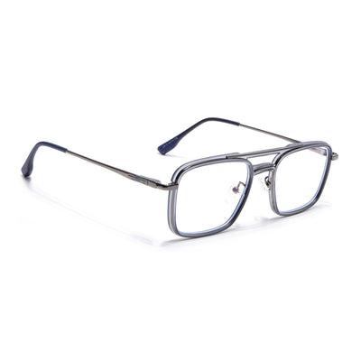 Voyage Grey Wayfarer Eyeglasses for Men & Women (5012FMG6855-C5)