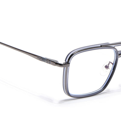 Voyage Grey Wayfarer Eyeglasses for Men & Women (5012FMG6855-C5)