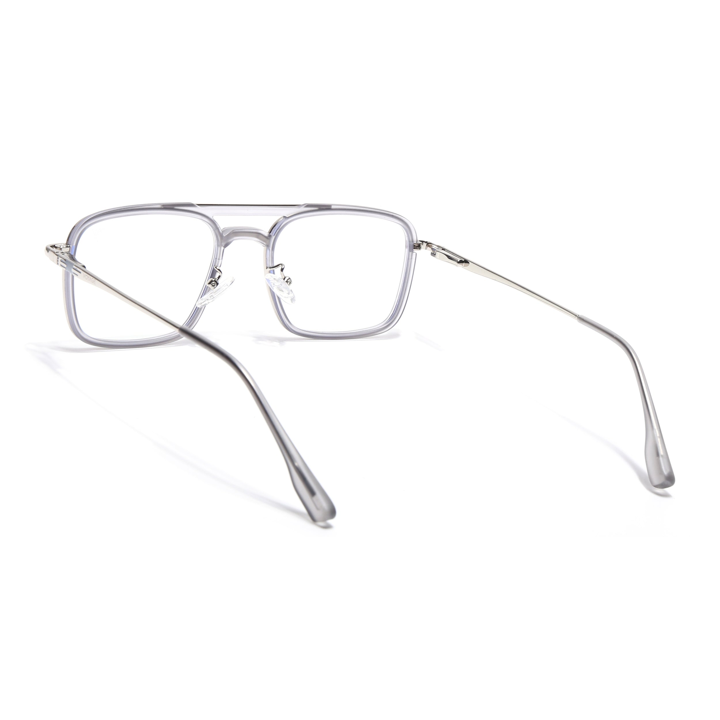 Voyage Silver & Transparent Wayfarer Eyeglasses for Men & Women (5012FMG6857-C7)