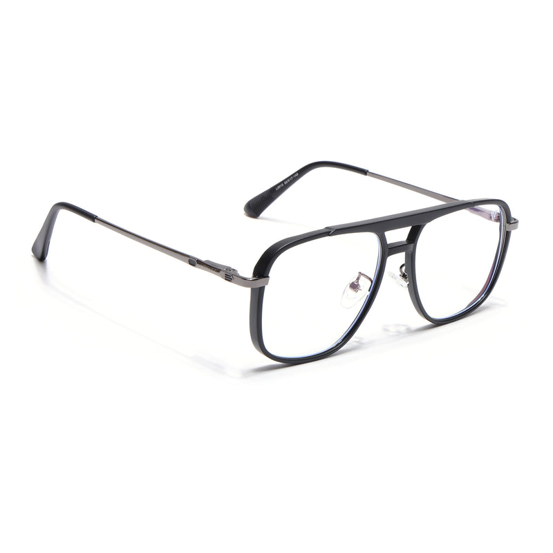 Voyage Grey & Black Wayfarer Eyeglasses for Men & Women (5013FMG6859-C1)