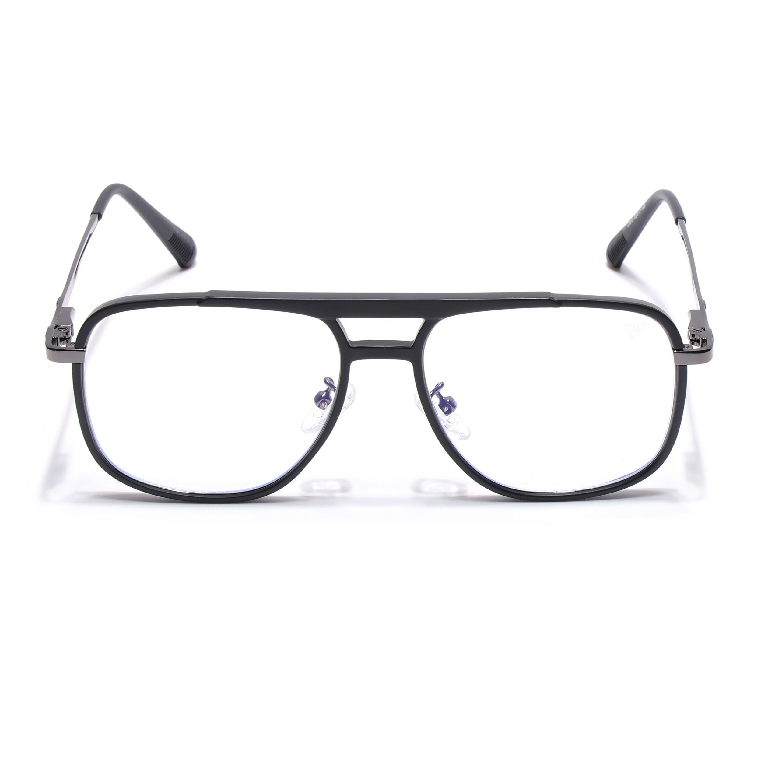 Voyage Grey & Black Wayfarer Eyeglasses for Men & Women (5013FMG6859-C1)