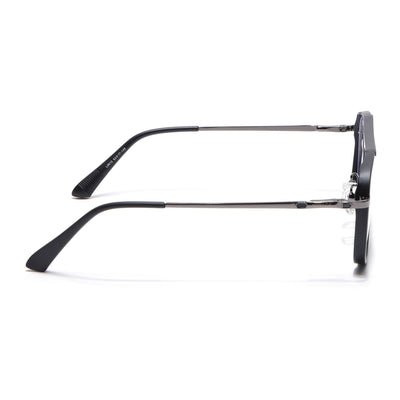 Voyage Grey & Black Wayfarer Eyeglasses for Men & Women (5013FMG6859-C1)