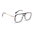 Voyage Golden & Black Wayfarer Eyeglasses for Men & Women (5013FMG6861-C3)