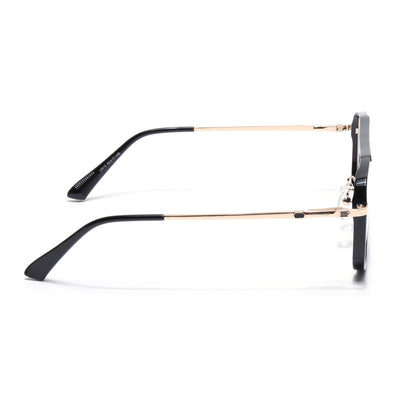 Voyage Golden & Black Wayfarer Eyeglasses for Men & Women (5013FMG6861-C3)