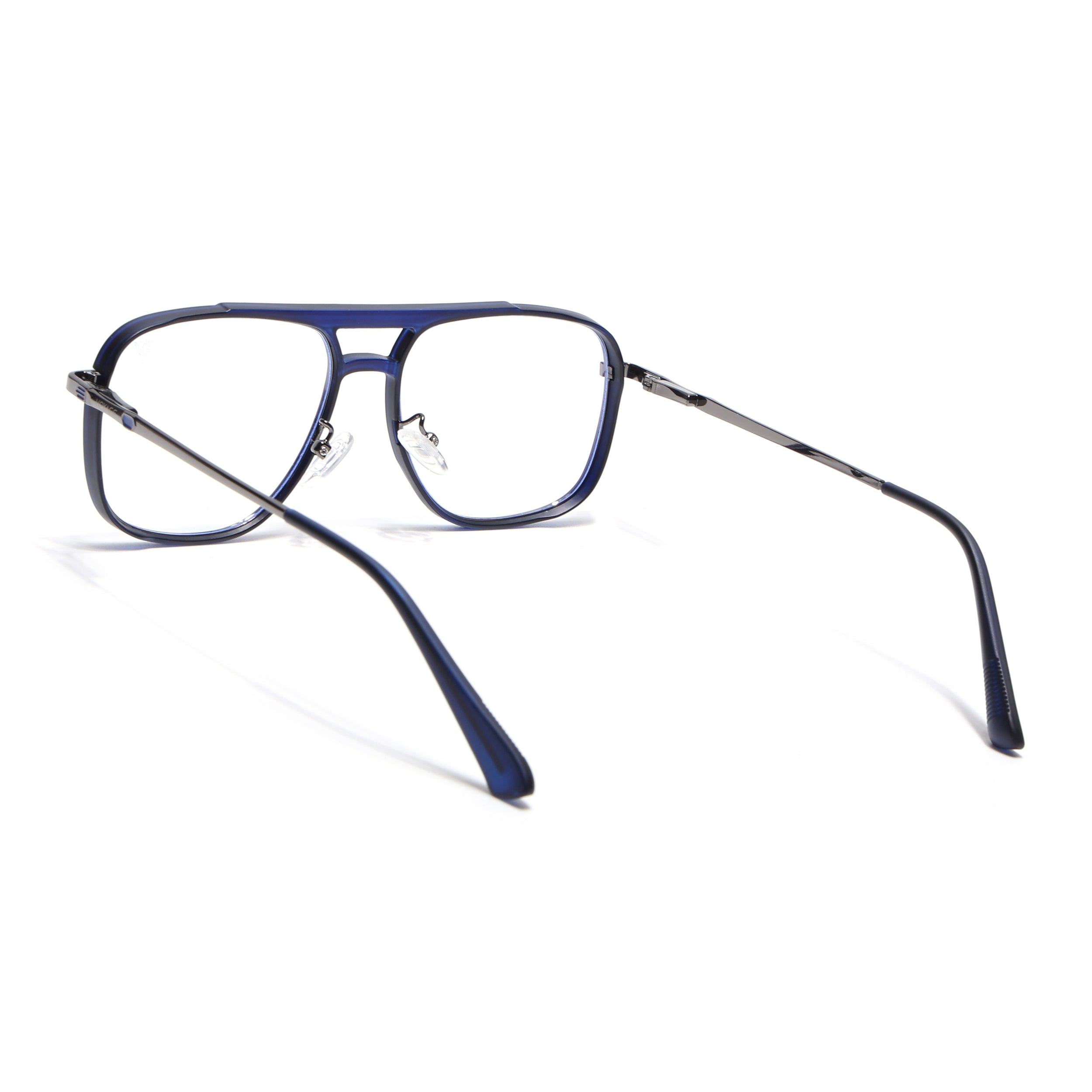 Voyage Grey & Blue Wayfarer Eyeglasses for Men & Women (5013FMG6862-C4)
