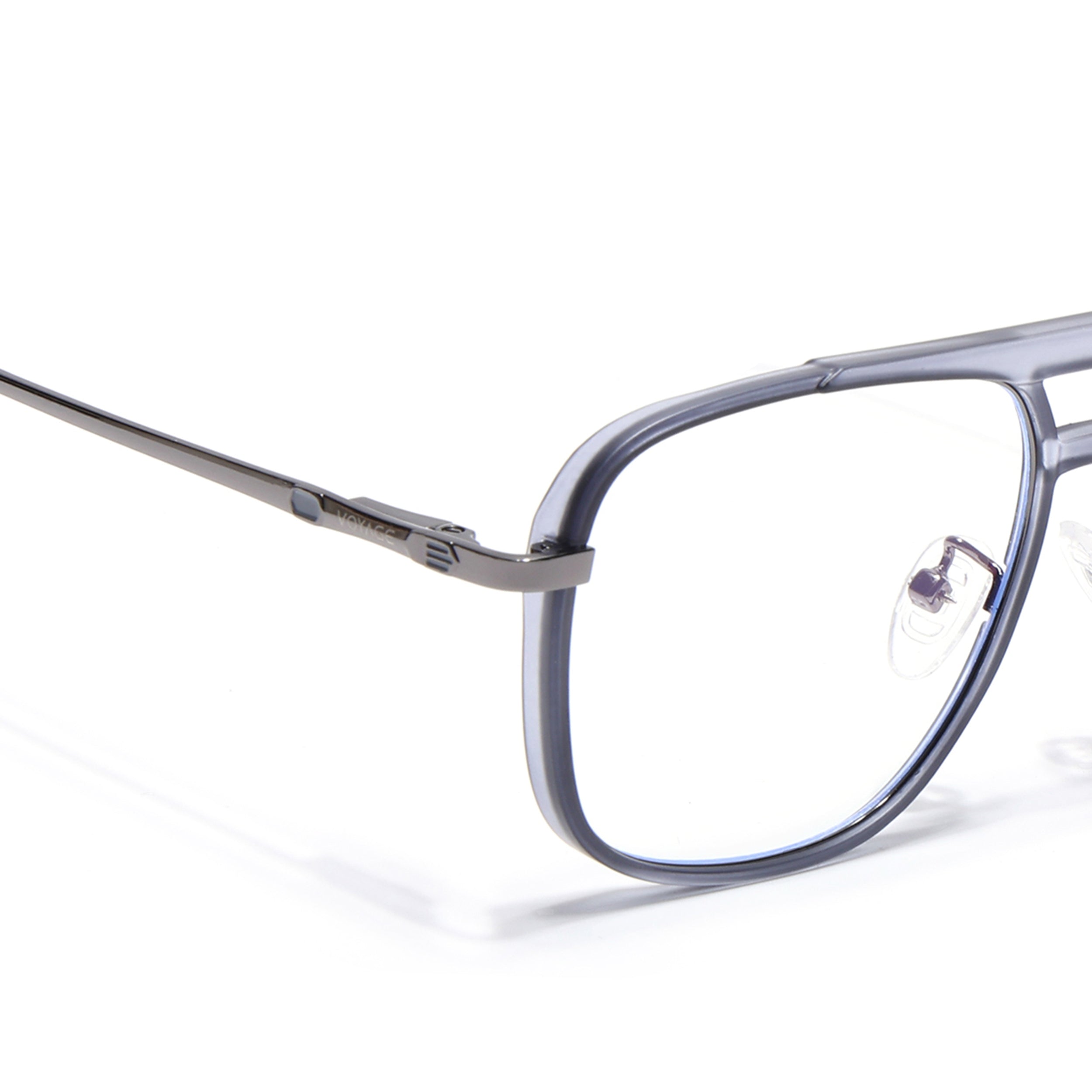 Voyage Grey Wayfarer Eyeglasses for Men & Women (5013FMG6863-C5)