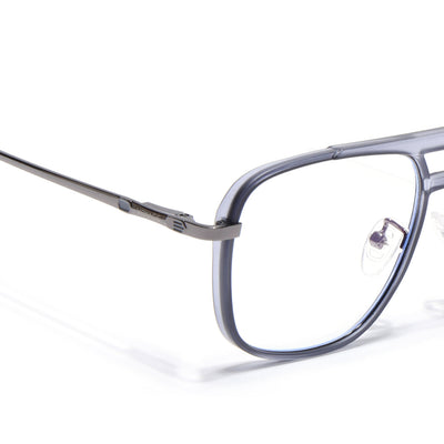 Voyage Grey Wayfarer Eyeglasses for Men & Women (5013FMG6863-C5)