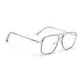 Voyage Silver & Grey Wayfarer Eyeglasses for Men & Women (5013FMG6864-C6)