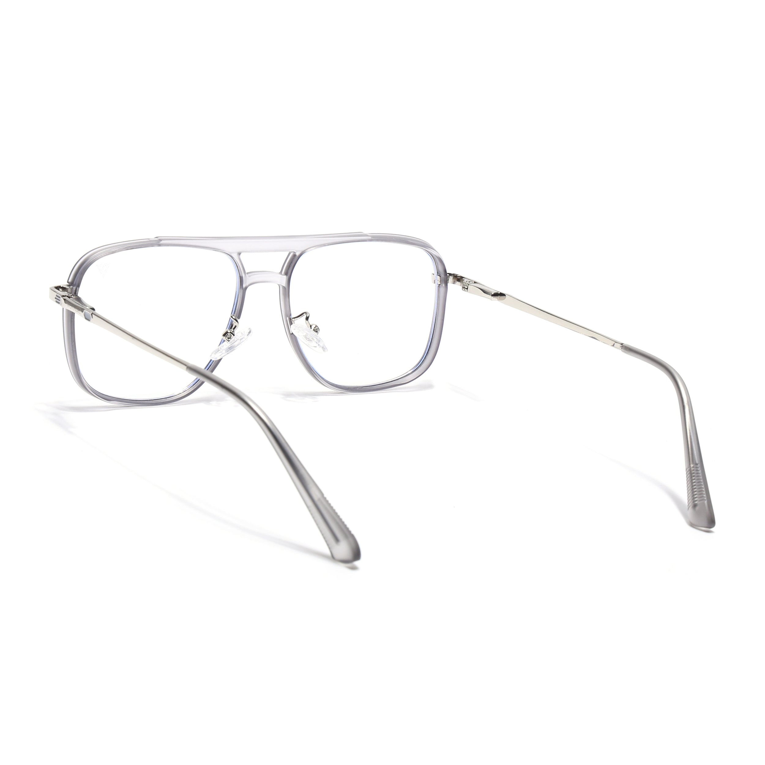 Voyage Silver & Grey Wayfarer Eyeglasses for Men & Women (5013FMG6864-C6)
