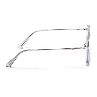 Voyage Silver & Grey Wayfarer Eyeglasses for Men & Women (5013FMG6864-C6)
