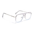 Voyage Silver & Transparent Wayfarer Eyeglasses for Men & Women (5013FMG6865-C7)