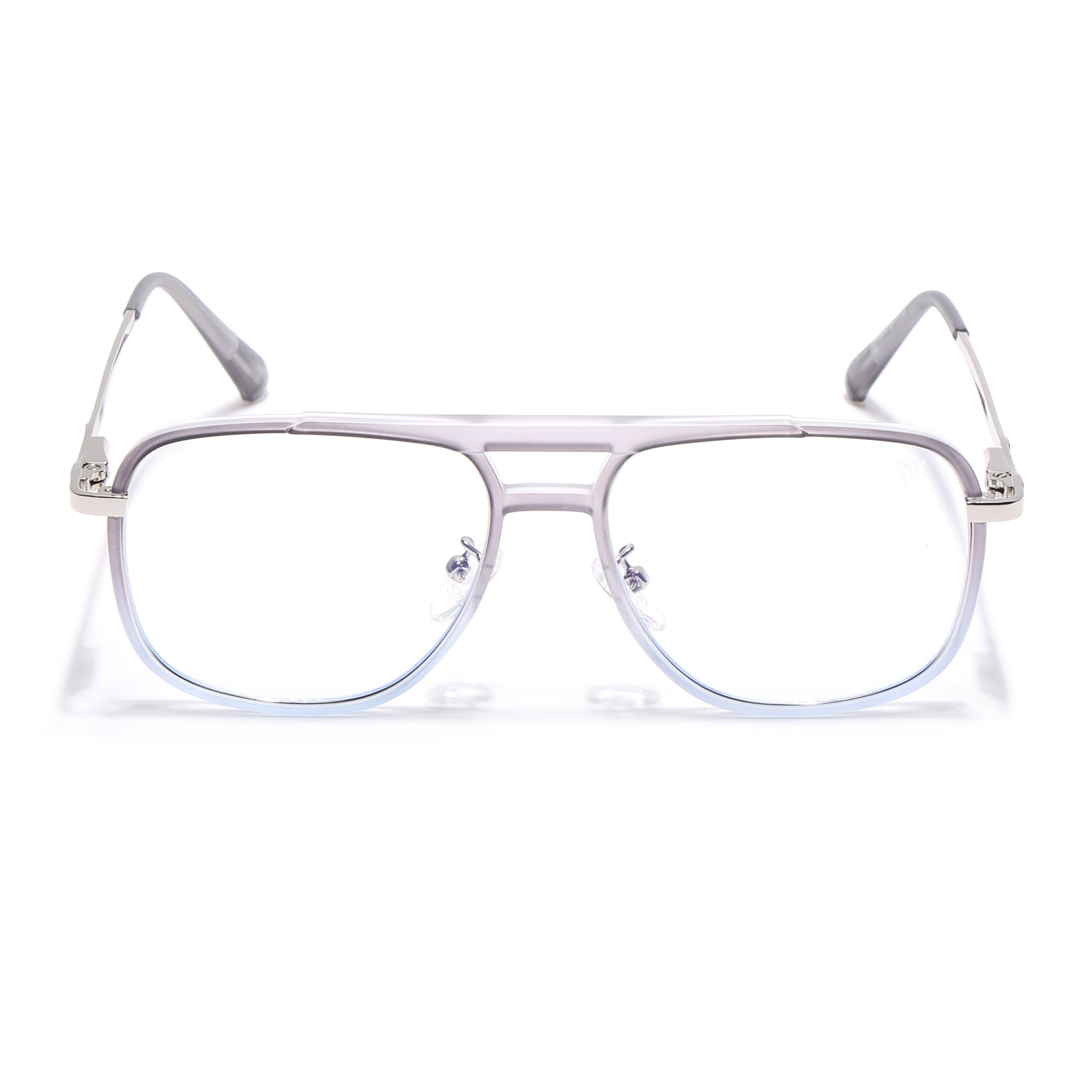 Voyage Silver & Transparent Wayfarer Eyeglasses for Men & Women (5013FMG6865-C7)