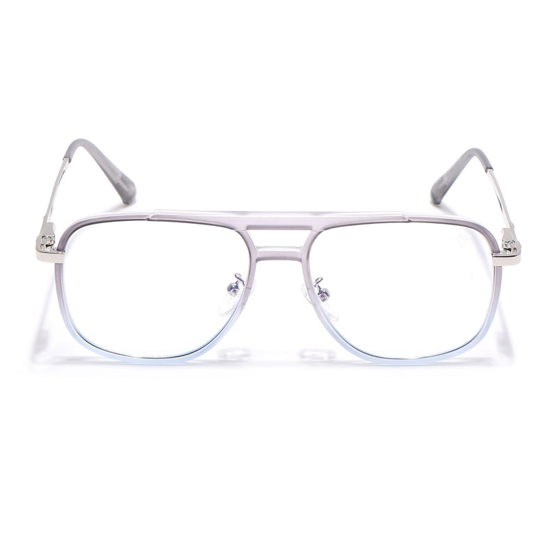 Voyage Silver & Transparent Wayfarer Eyeglasses for Men & Women (5013FMG6865-C7)