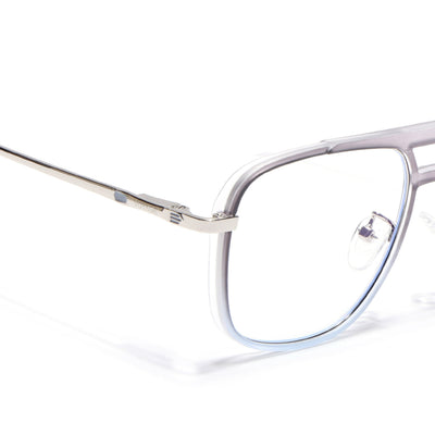Voyage Silver & Transparent Wayfarer Eyeglasses for Men & Women (5013FMG6865-C7)