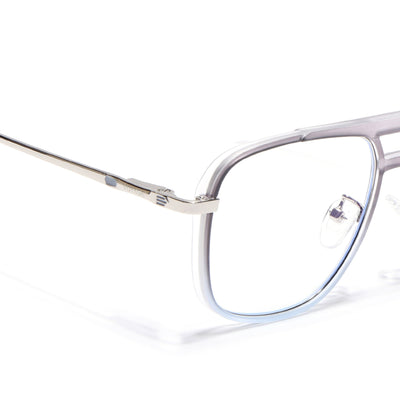 Voyage Silver & Transparent Wayfarer Eyeglasses for Men & Women (5013FMG6865-C7)