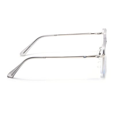 Voyage Silver & Transparent Wayfarer Eyeglasses for Men & Women (5013FMG6865-C7)