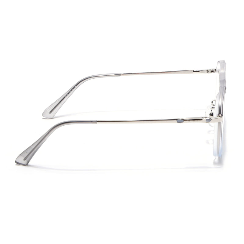 Voyage Silver & Transparent Wayfarer Eyeglasses for Men & Women (5013FMG6865-C7)