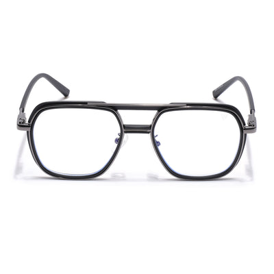 Voyage Grey & Black Wayfarer Eyeglasses for Men & Women (5014FMG6867-C1)