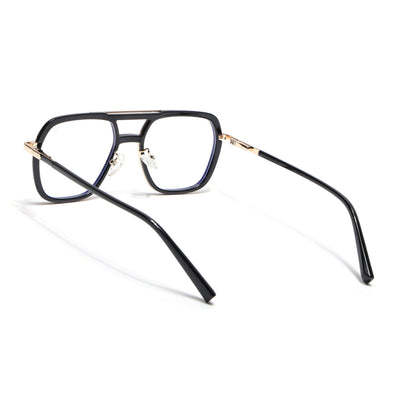 Voyage Golden & Black Wayfarer Eyeglasses for Men & Women (5014FMG6869-C3)