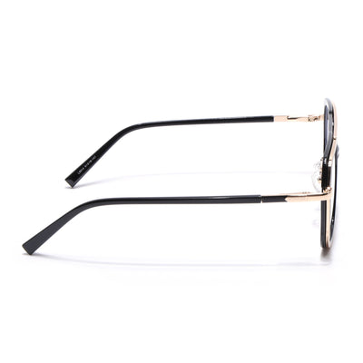 Voyage Golden & Black Wayfarer Eyeglasses for Men & Women (5014FMG6869-C3)