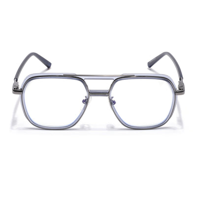 Voyage Grey Wayfarer Eyeglasses for Men & Women (5014FMG6871-C5)