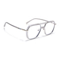 Voyage Silver & Transparent Wayfarer Eyeglasses for Men & Women (5014FMG6873-C7)