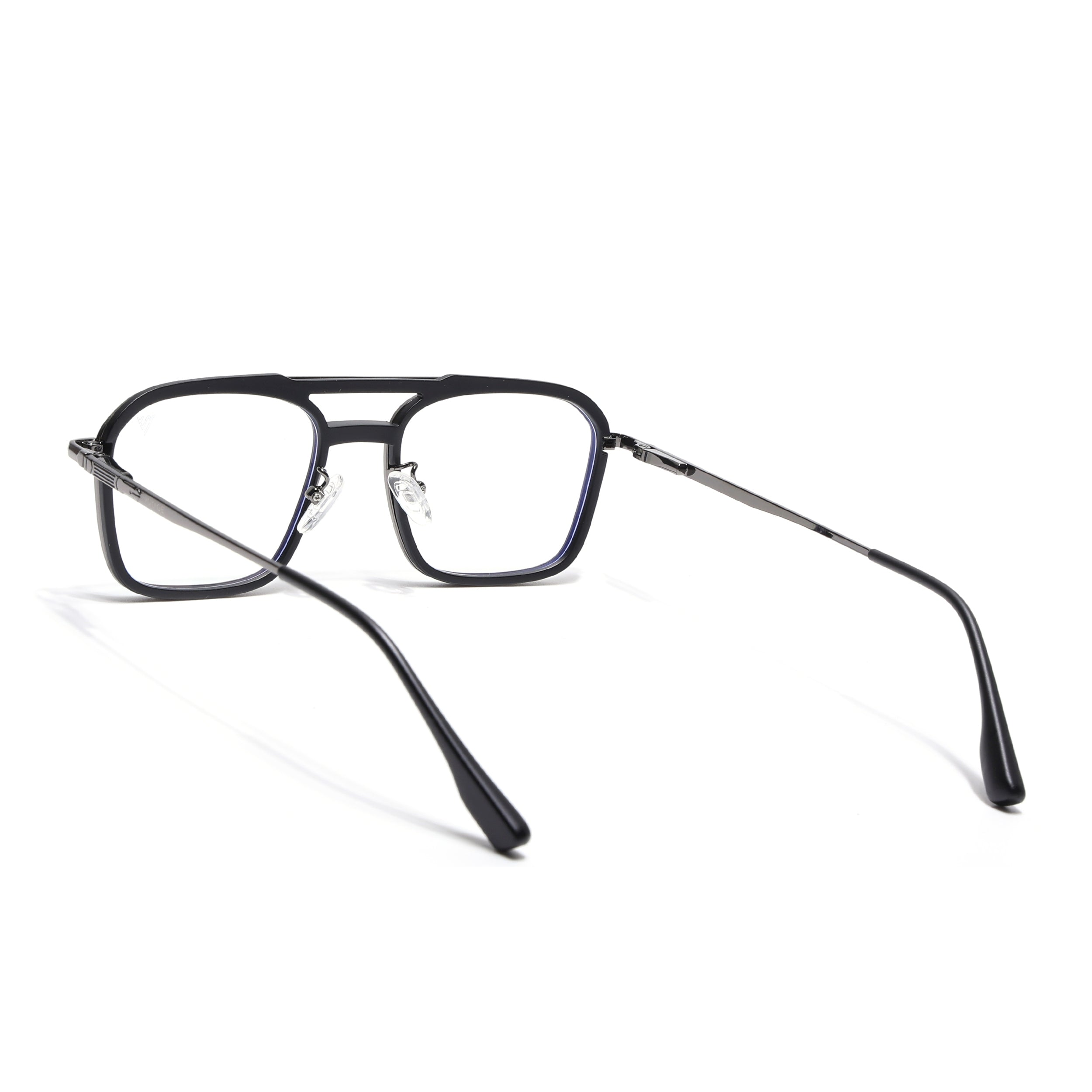 Voyage Grey & Black Wayfarer Eyeglasses for Men & Women (5015FMG6875-C1)