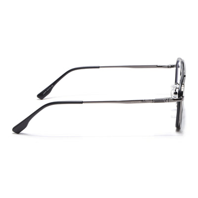 Voyage Grey & Black Wayfarer Eyeglasses for Men & Women (5015FMG6875-C1)