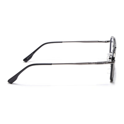 Voyage Grey & Black Wayfarer Eyeglasses for Men & Women (5015FMG6875-C1)