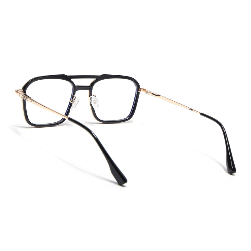 Voyage Golden & Black Wayfarer Eyeglasses for Men & Women (5015FMG6877-C3)