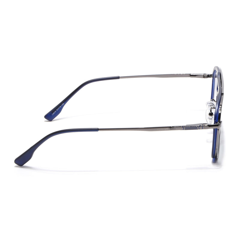 Voyage Grey & Blue Wayfarer Eyeglasses for Men & Women (5015FMG6878-C4)