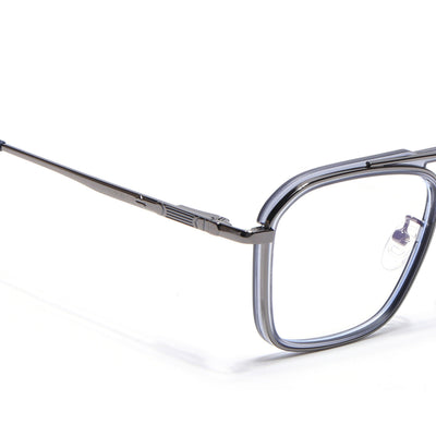 Voyage Grey Wayfarer Eyeglasses for Men & Women (5015FMG6879-C5)