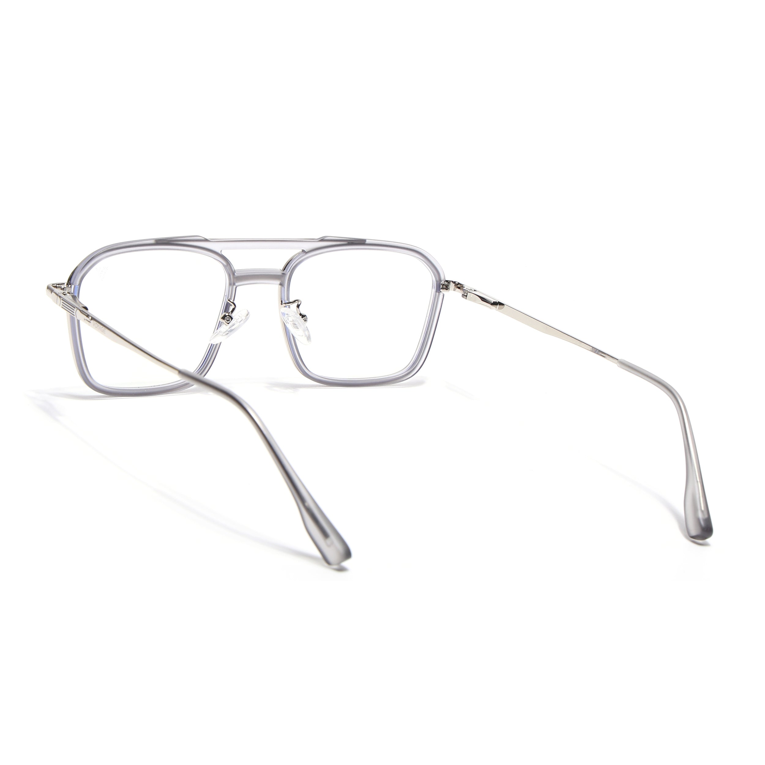 Voyage Silver & Grey Wayfarer Eyeglasses for Men & Women (5015FMG6880-C6)