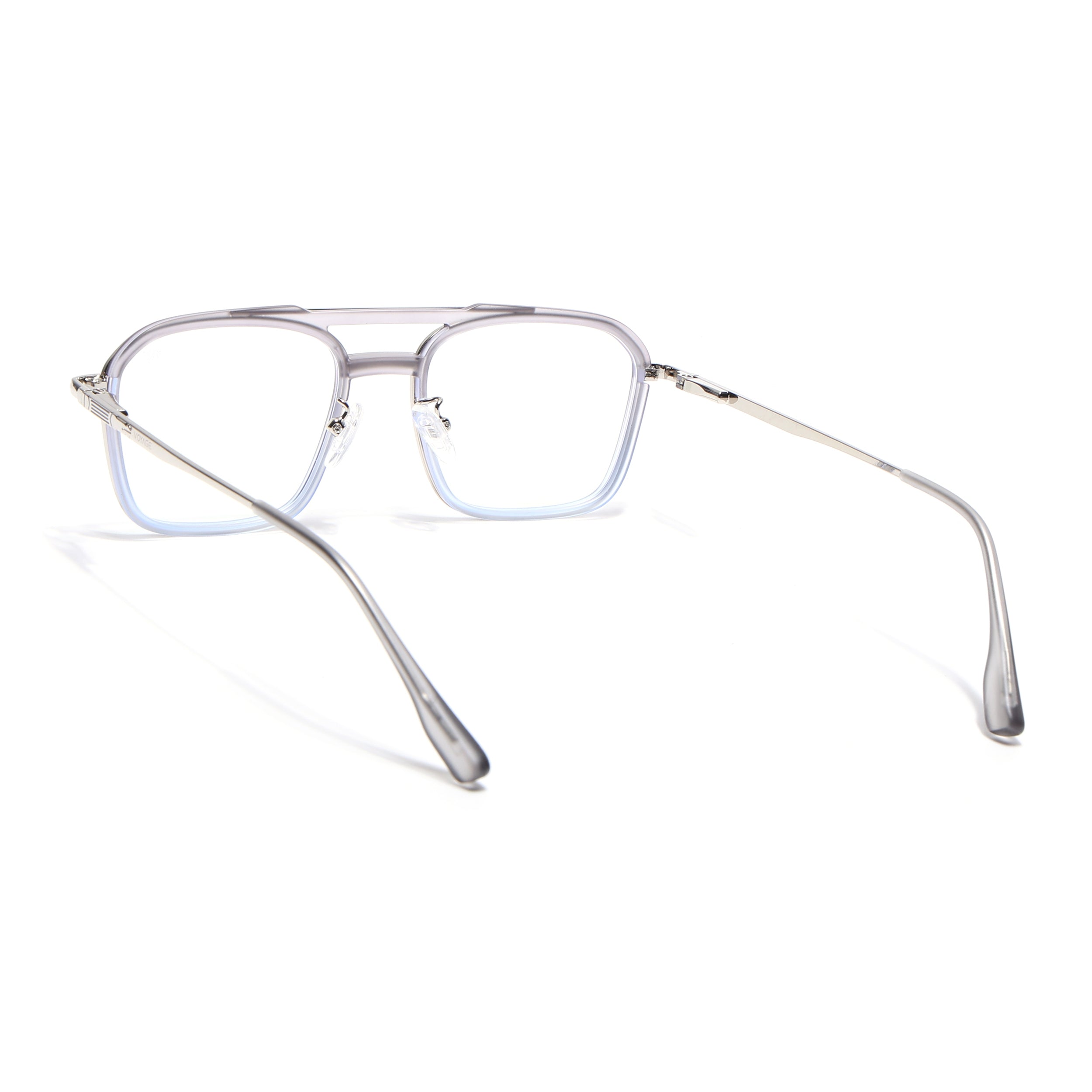 Voyage Silver & Transparent Wayfarer Eyeglasses for Men & Women (5015FMG6881-C7)
