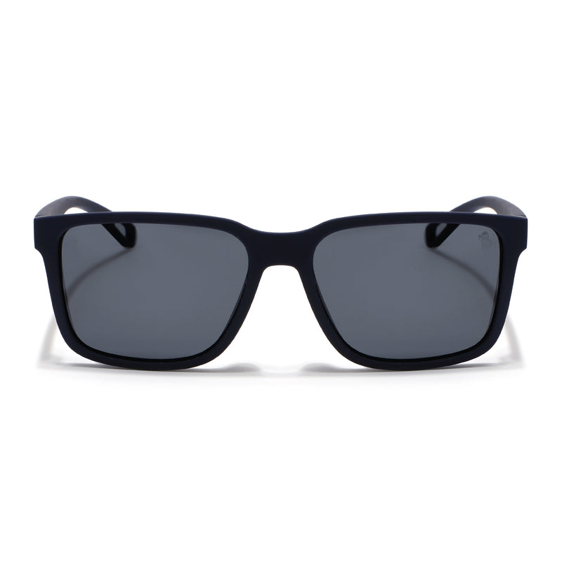 Eyejack Navy Blue Wayfarer Polarized Sunglasses for Men & Women (5066PCL1240)