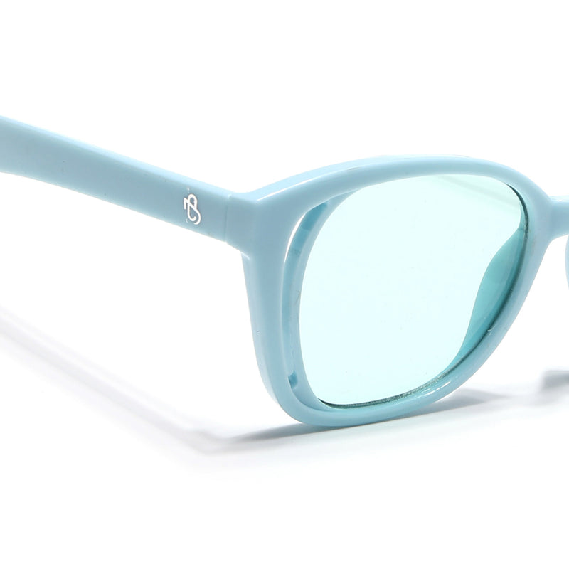 Eyejack Sea Blue Round Sunglasses for Women (5082CL1224)