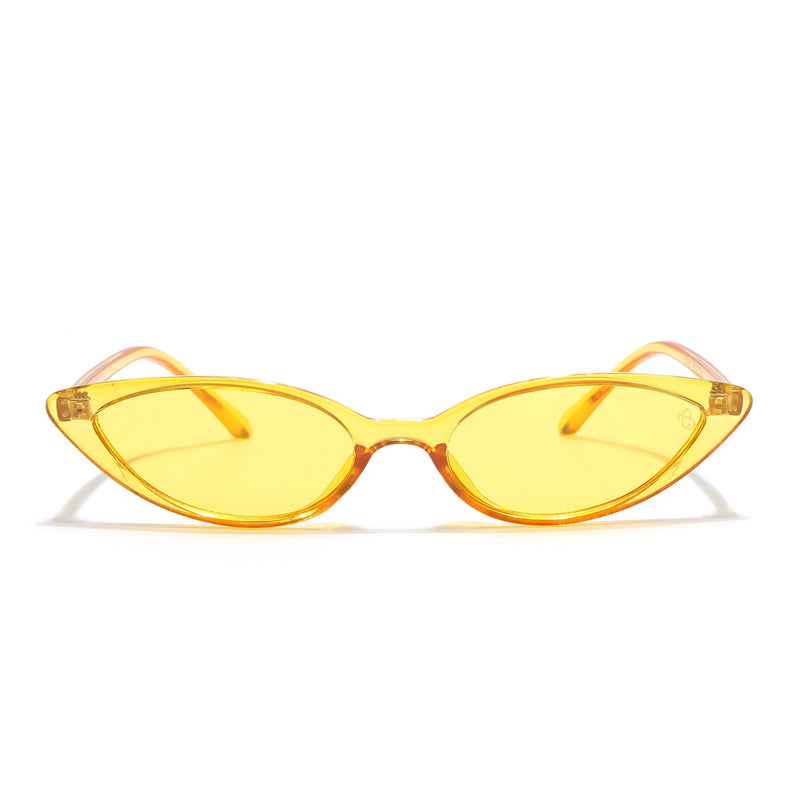 Eyejack Yellow Cateye Sunglasses for Women (5083CL1237)
