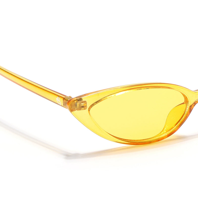 Eyejack Yellow Cateye Sunglasses for Women (5083CL1237)