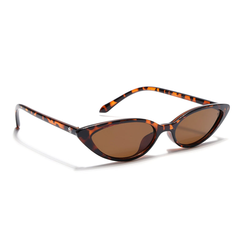 Eyejack Demi Brown Cateye Sunglasses for Women (5083CL1238)