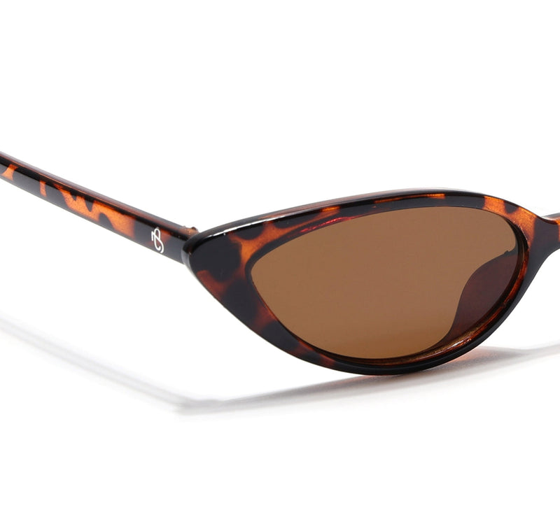 Eyejack Demi Brown Cateye Sunglasses for Women (5083CL1238)