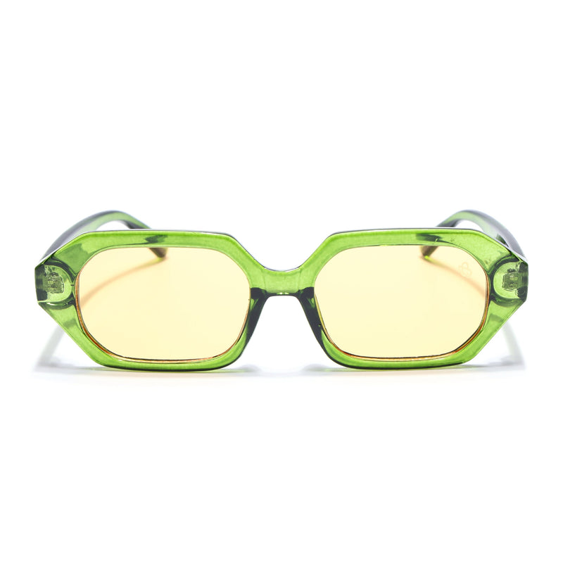 Eyejack Green Square Sunglasses for Men & Women (5088CL1258)