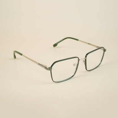 Voyage Green Rectangle Eyeglasses for Men & Women (YC82054MG4638-C4)