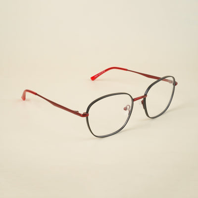 Voyage Black Square Eyeglasses for Men & Women (YC82051MG4633-C3)