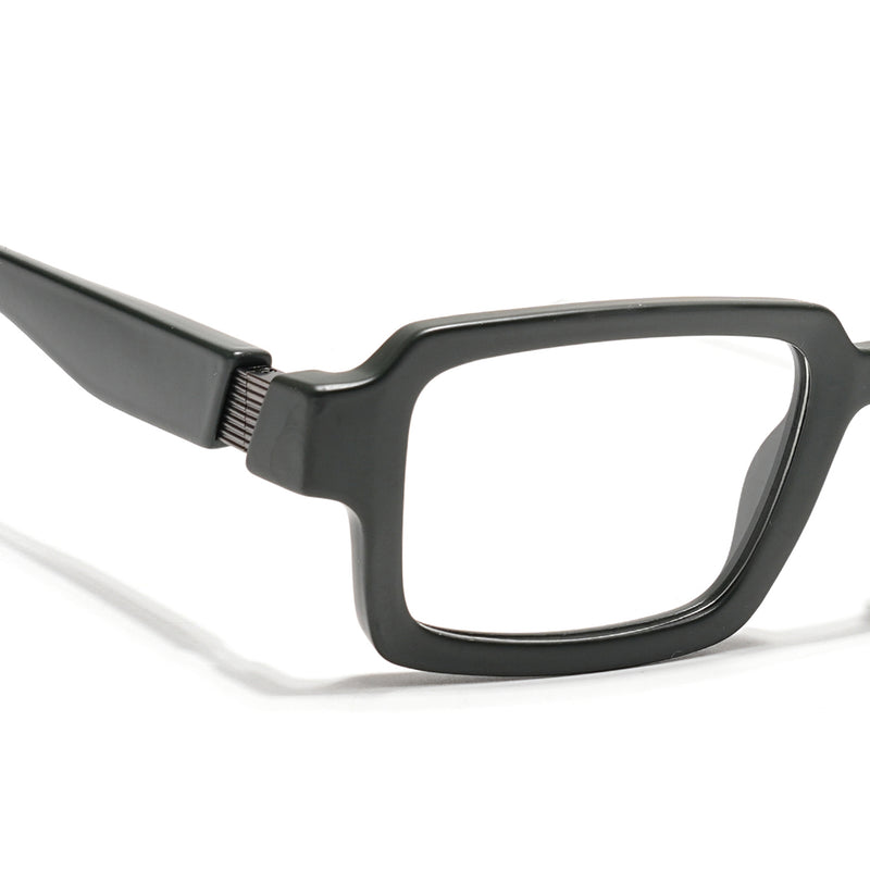 Voyage Green Rectangle Eyeglasses for Men & Women (52200FMG7682)