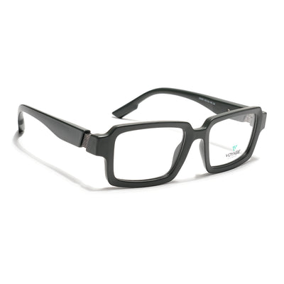 Voyage Green Rectangle Eyeglasses for Men & Women (52200FMG7682)