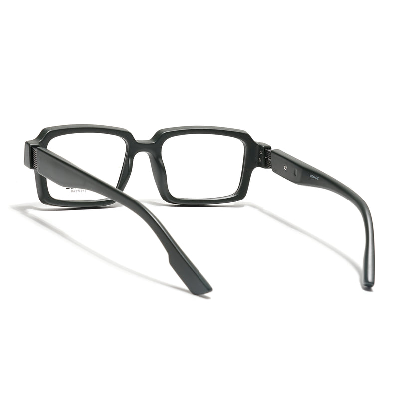 Voyage Green Rectangle Eyeglasses for Men & Women (52200FMG7682)