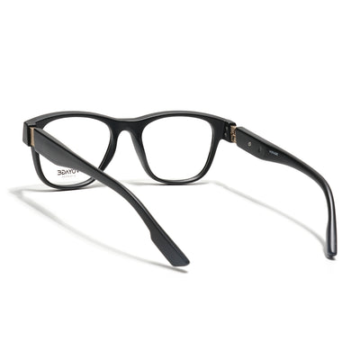 Voyage Black Wayfarer Eyeglasses for Men & Women (52201FMG7684)